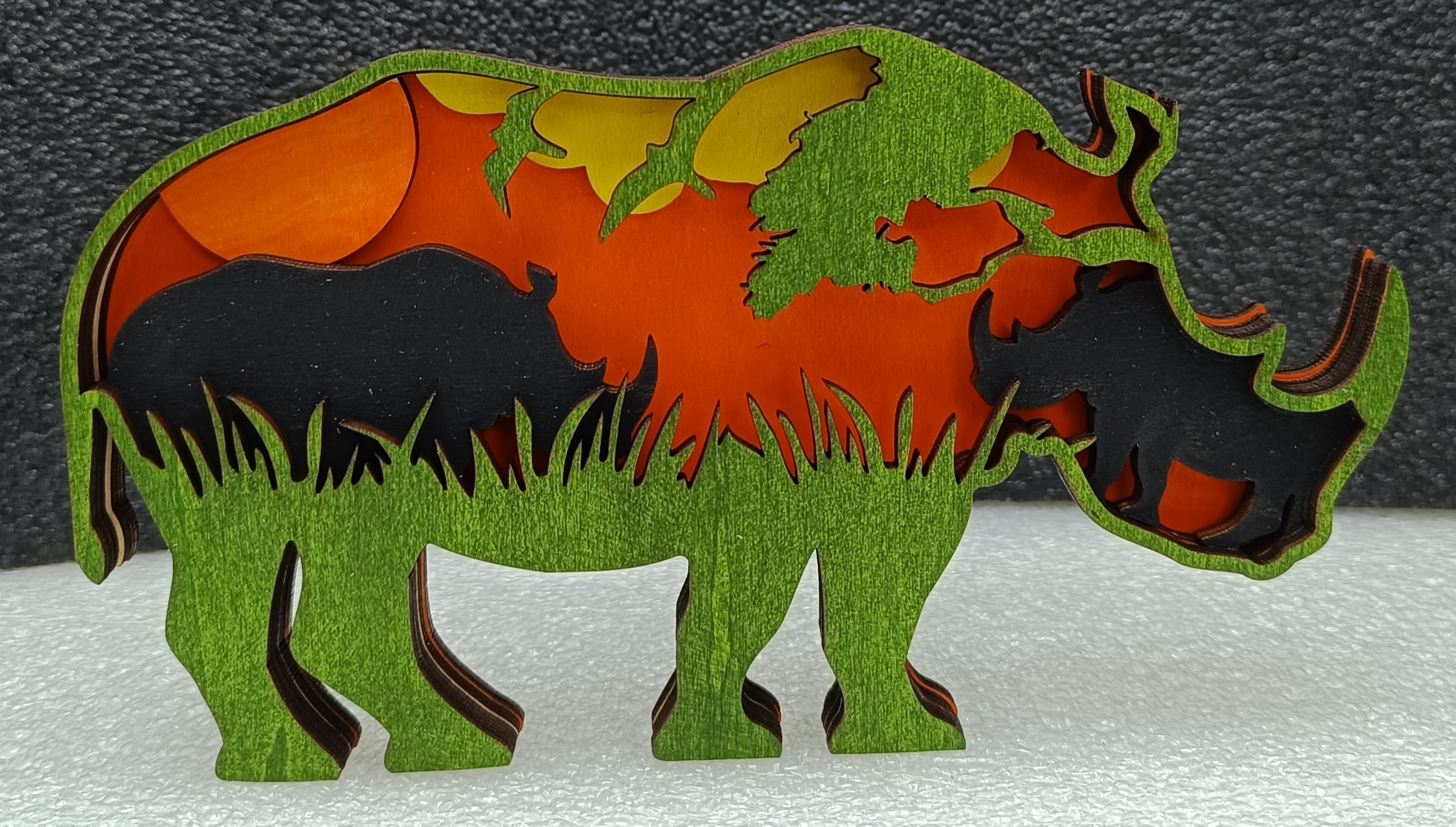 Rhinocéros Bois – Multicouches – Image 2
