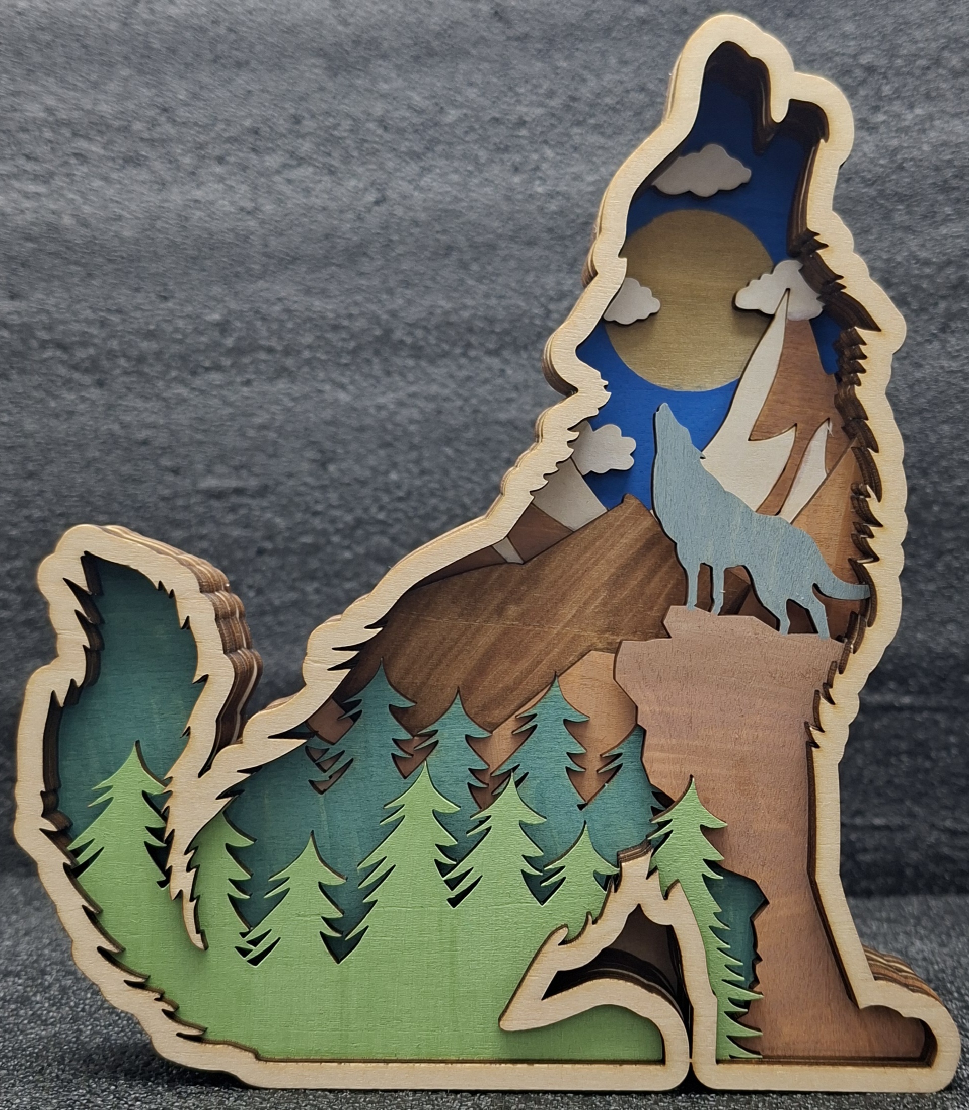Loup – Bois Multicouches – Image 2