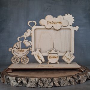 Cadre de Naissance Landau Personnalisé