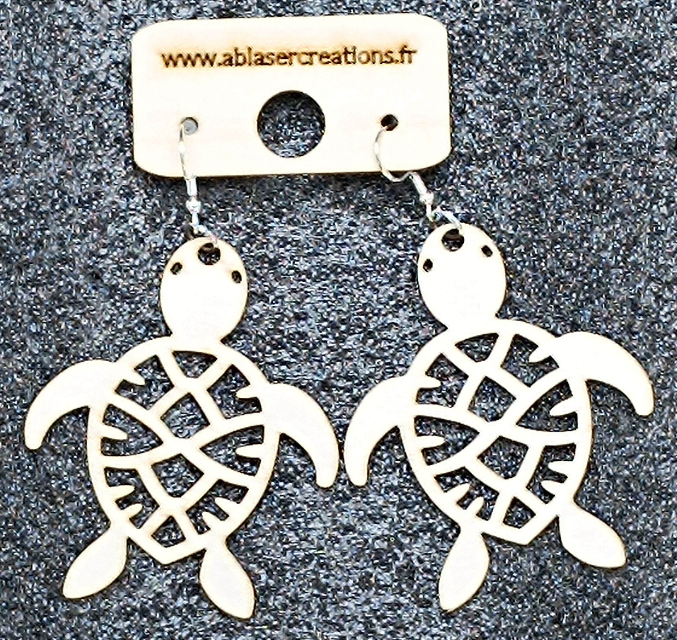 Boucles d’Oreilles Animaux en Bois – Image 4