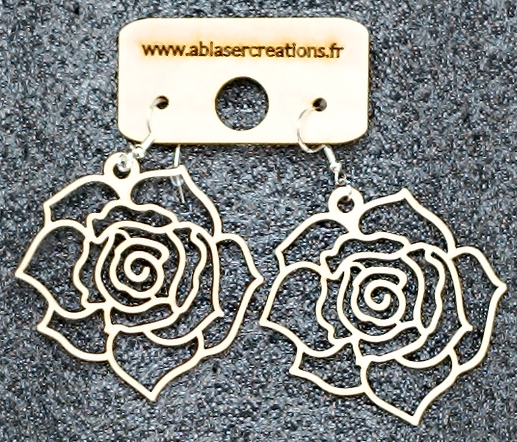 Boucles d’Oreilles en Bois – Image 4