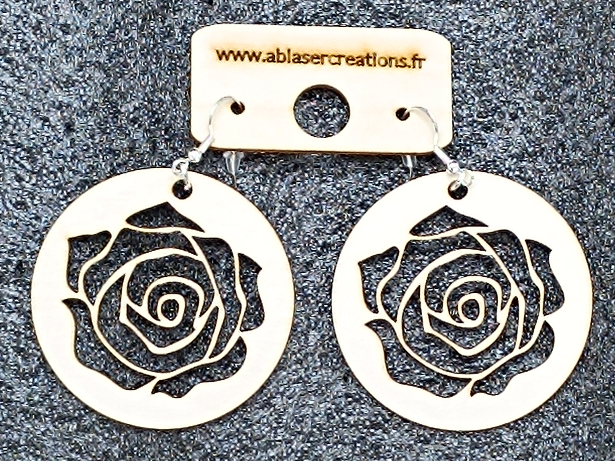 Boucles d’Oreilles en Bois – Image 3
