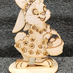 Fille de Lapin de Pâques en Bois Petit format