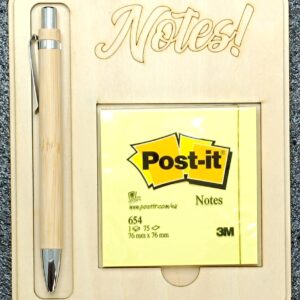Porte Bloc-Notes en Bois
