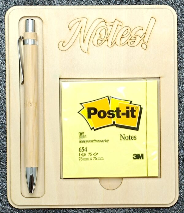 Porte Bloc-Notes en Bois