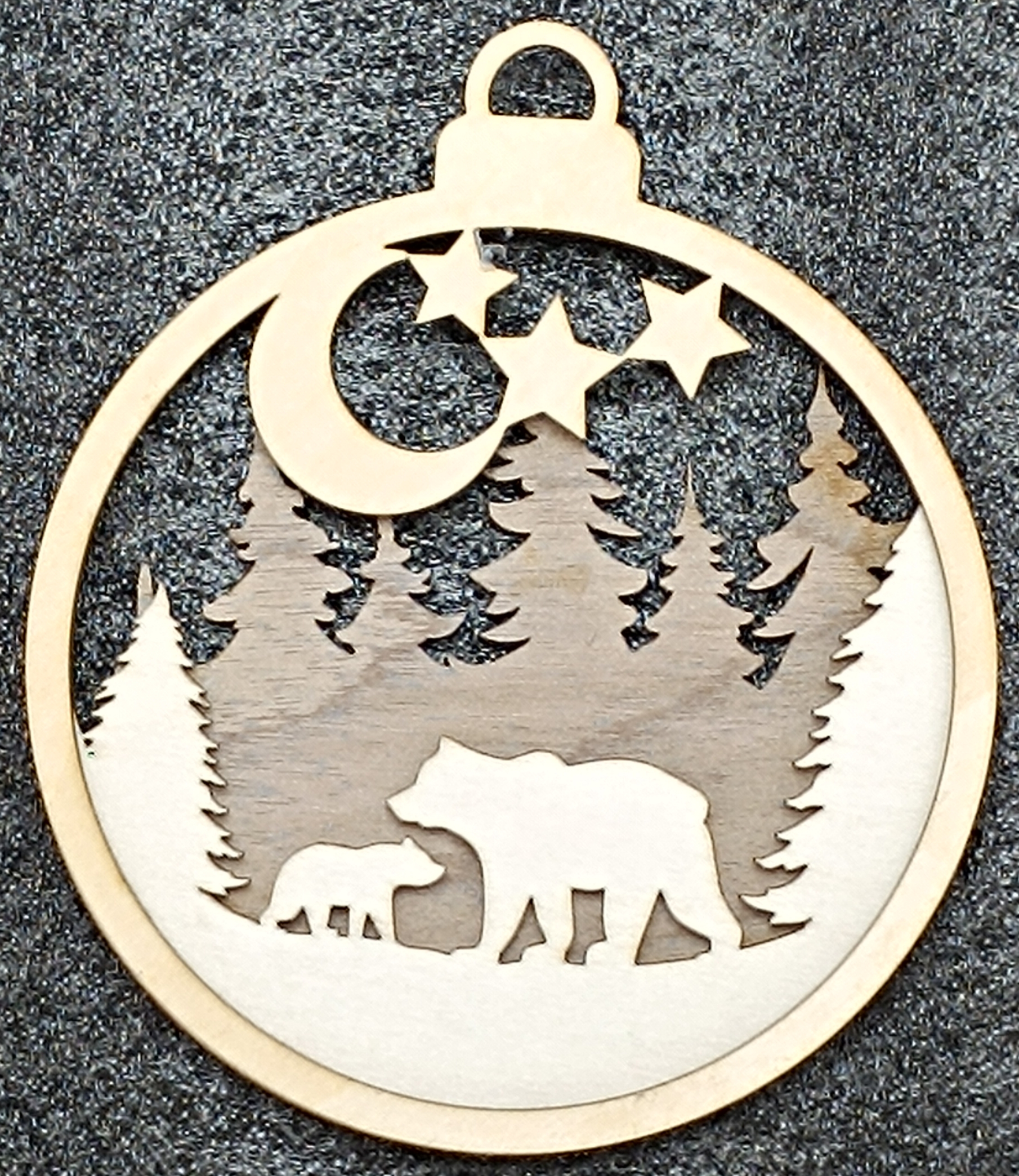 Petite Boule de Noël en Bois 3D – Image 9
