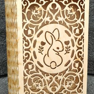 Boîte Livre Lapin en Bois