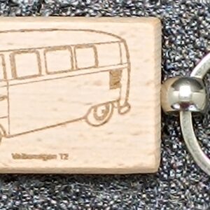 Porte-Clé Volkswagen T2 en Bois