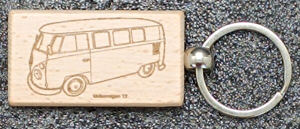 Porte-Clé Volkswagen T2 en Bois