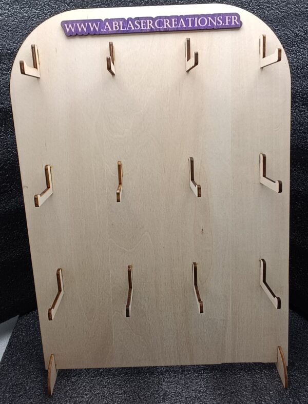Présentoir en Bois pour Porte-Clés Naissance