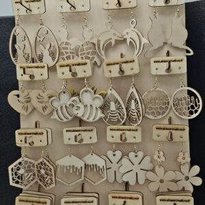 Boucles d’Oreilles en Bois