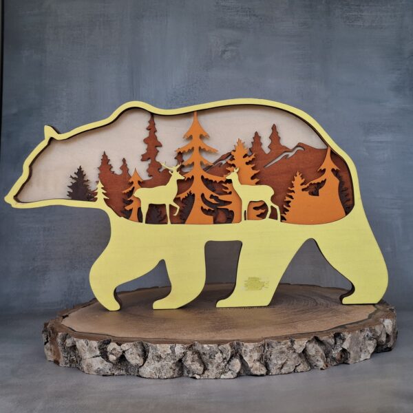 Ours Cerfs en Bois – Multicouches