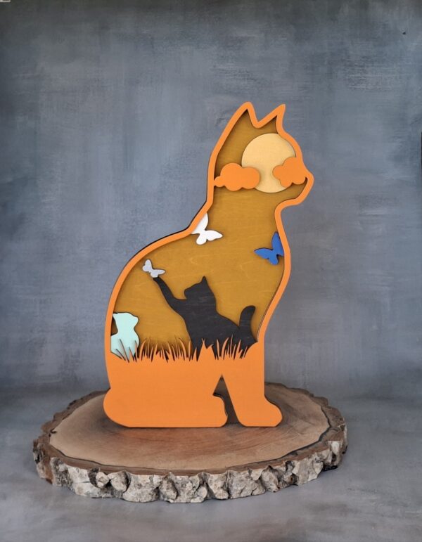 Chat en Bois Multicouches