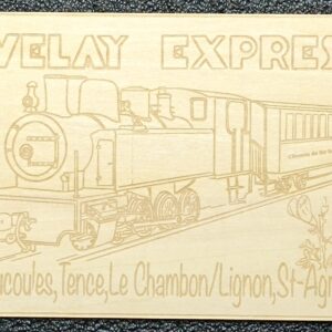 Carte postale Locomotive en bois