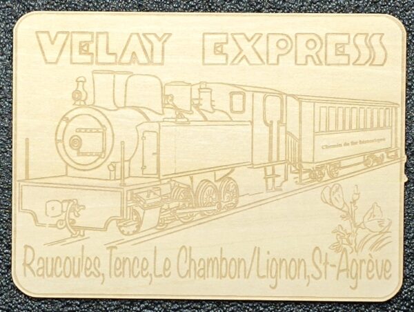 Carte postale Locomotive en bois