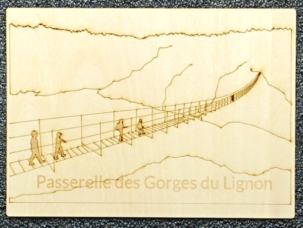 Carte postale Passerelle des Gorges du Lignon