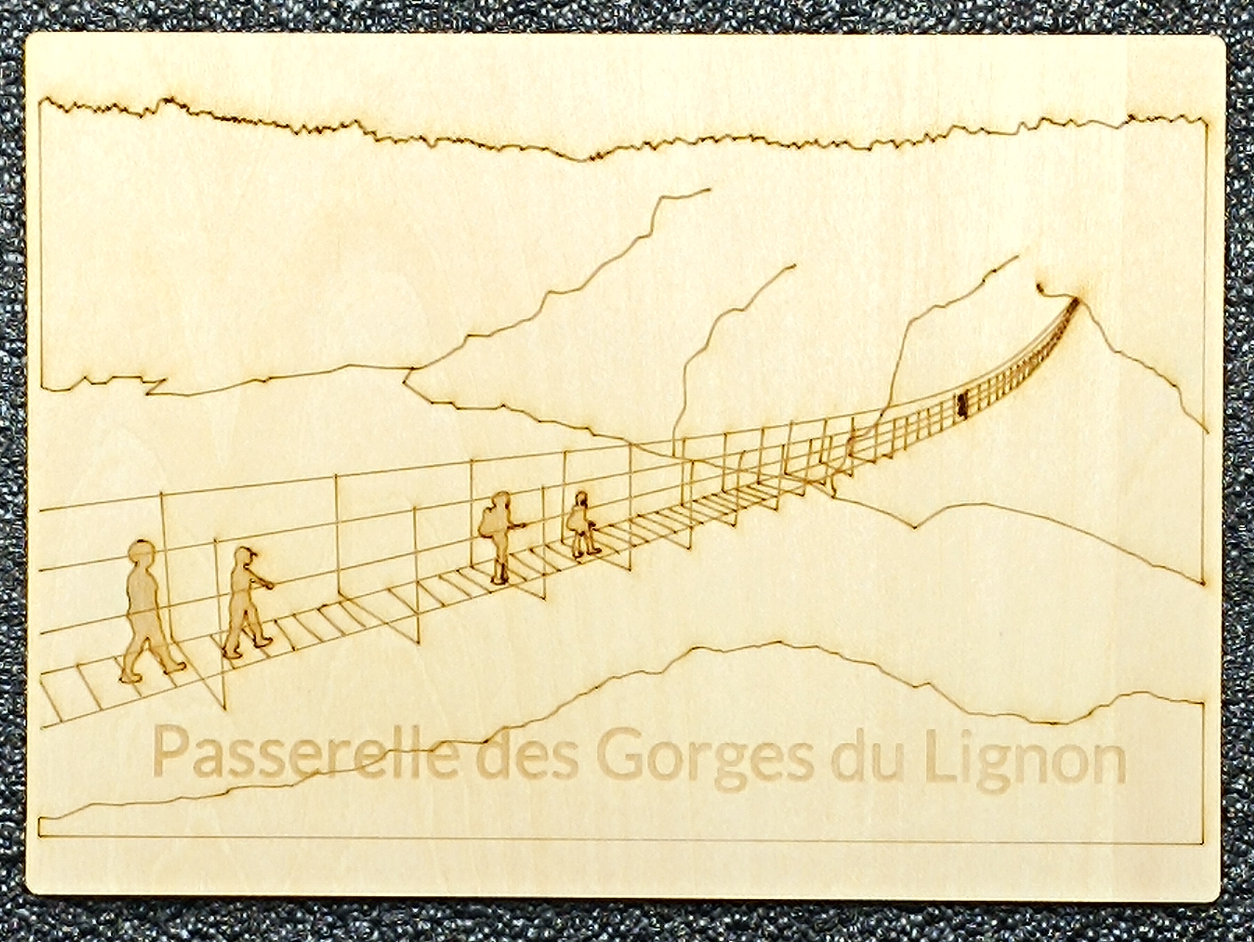Carte postale Passerelle des Gorges du Lignon