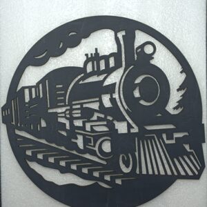 Découpe murale Locomotive en bois