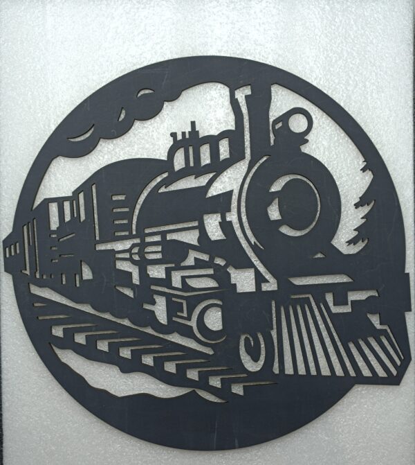 Découpe murale Locomotive en bois