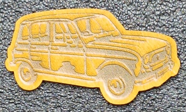 Magnet Renault 4 en Bois