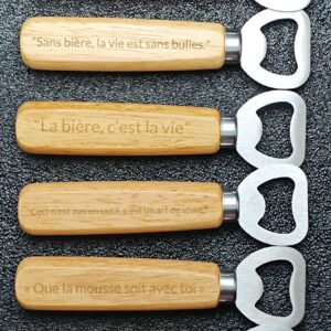 Décapsuleur En Bois Personnalisable