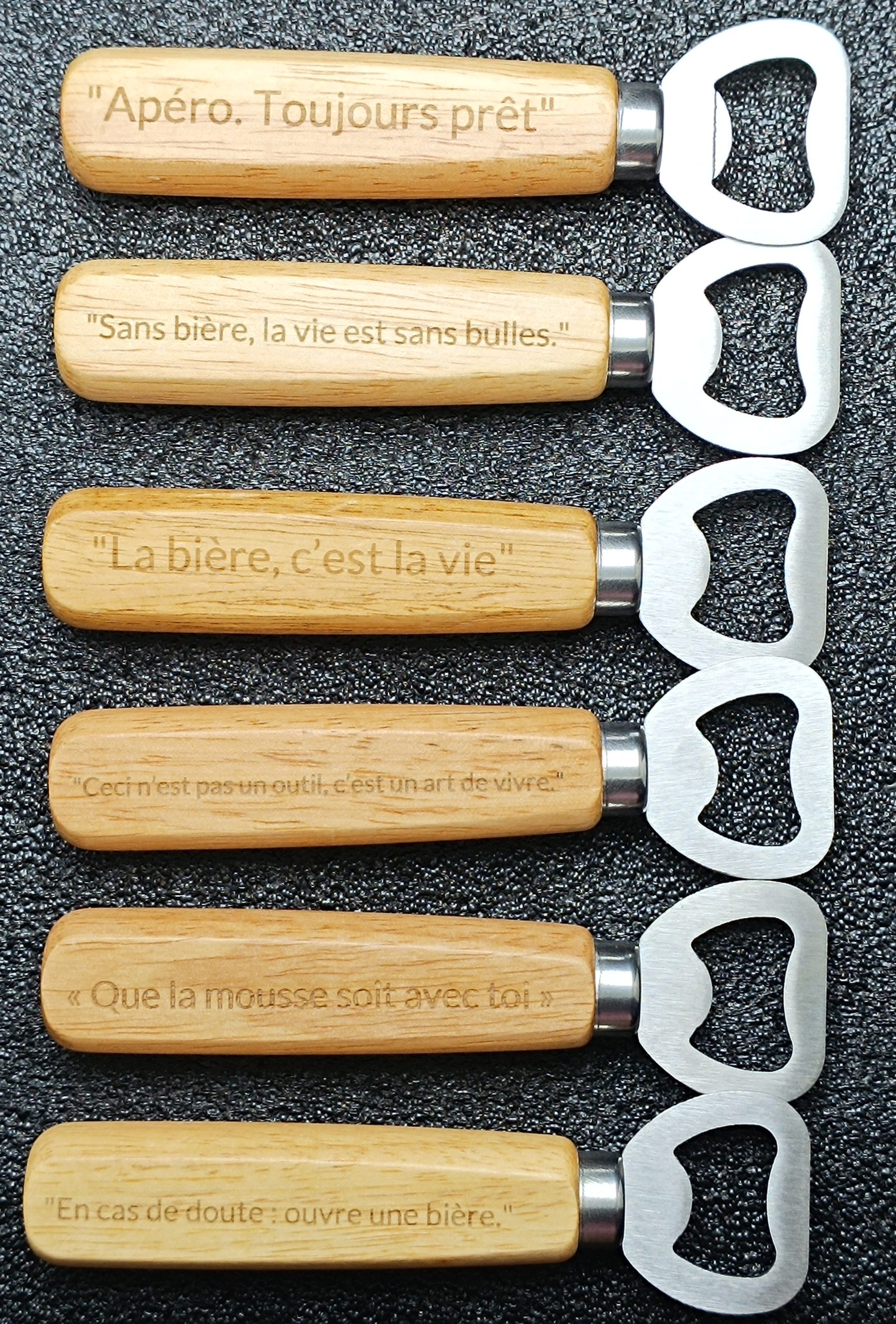Décapsuleur En Bois Personnalisable