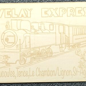 carte postale petit Train