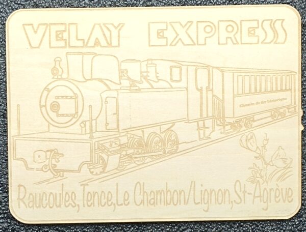 carte postale petit Train