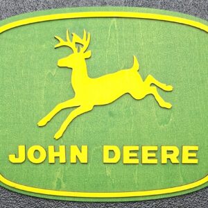 Plaque décorative John Deere en bois