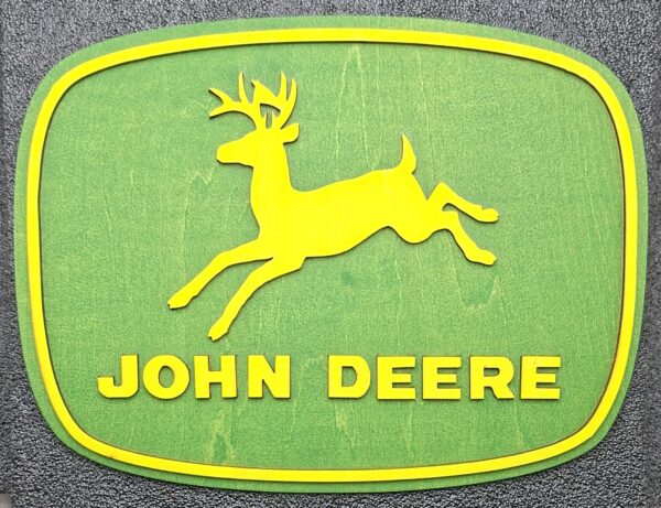 Plaque décorative John Deere en bois