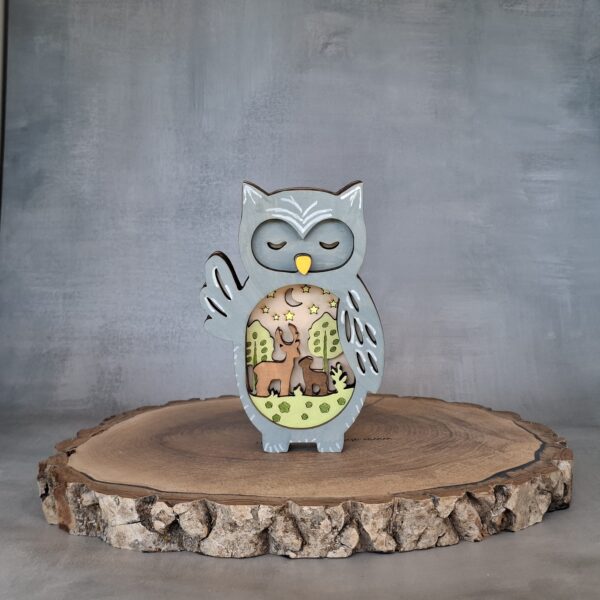 Hibou bois Multicouches