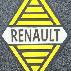 Plaque décorative Renault en bois