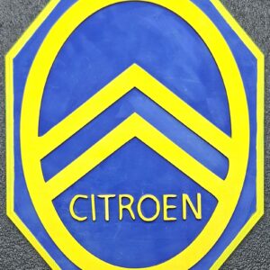 Plaque décorative Citroën en bois