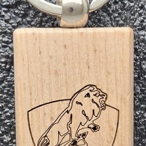 Porte-clés Peugeot en bois