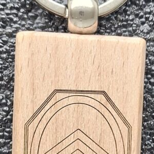 Porte-clés Citroën en bois