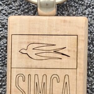 Porte-clés SIMCA en bois
