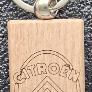 Porte-clés Agence Citroën en bois 