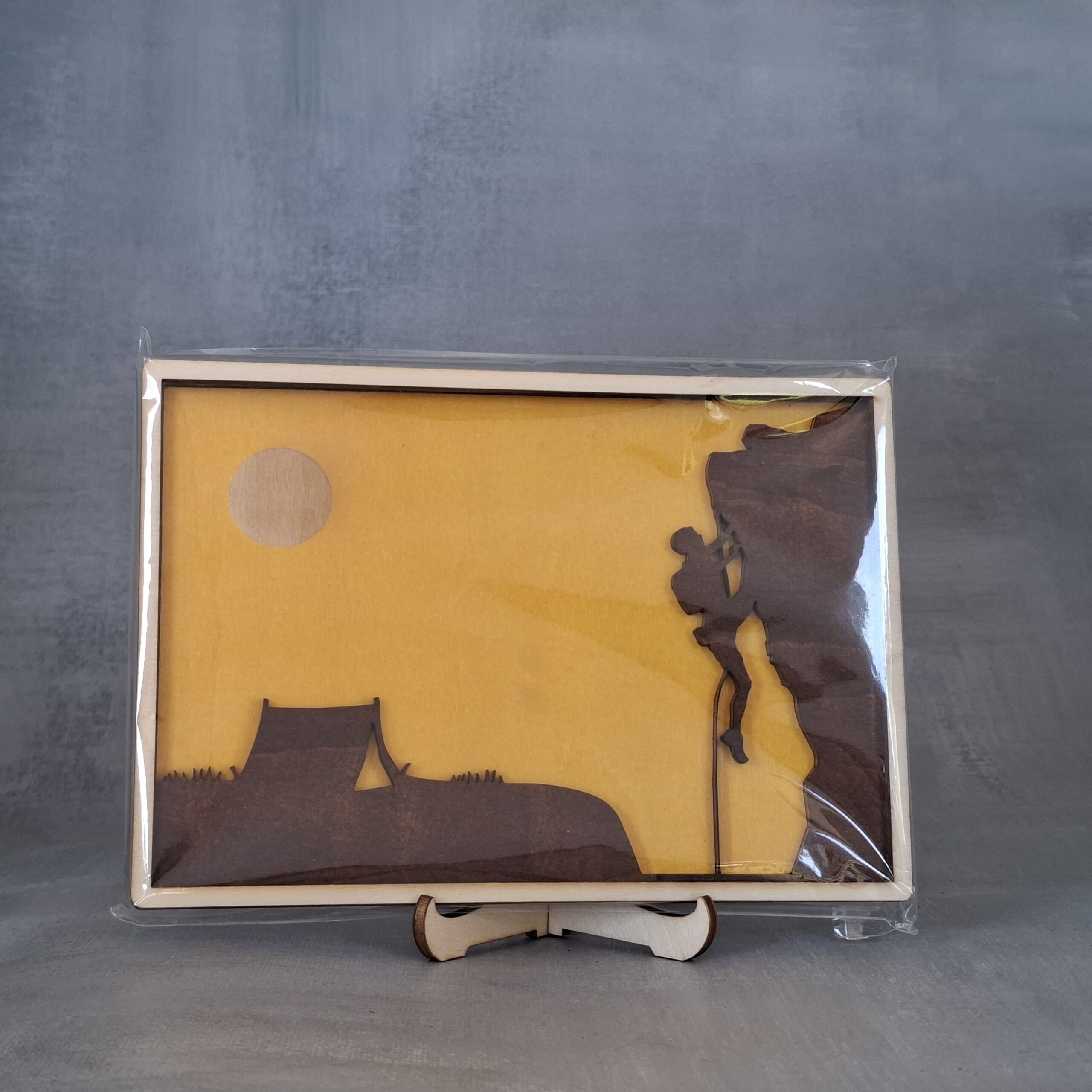 Cadre Grimpeur 3D en bois – Image 3