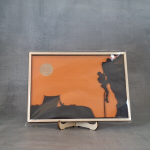 Cadre Grimpeur 3D en bois