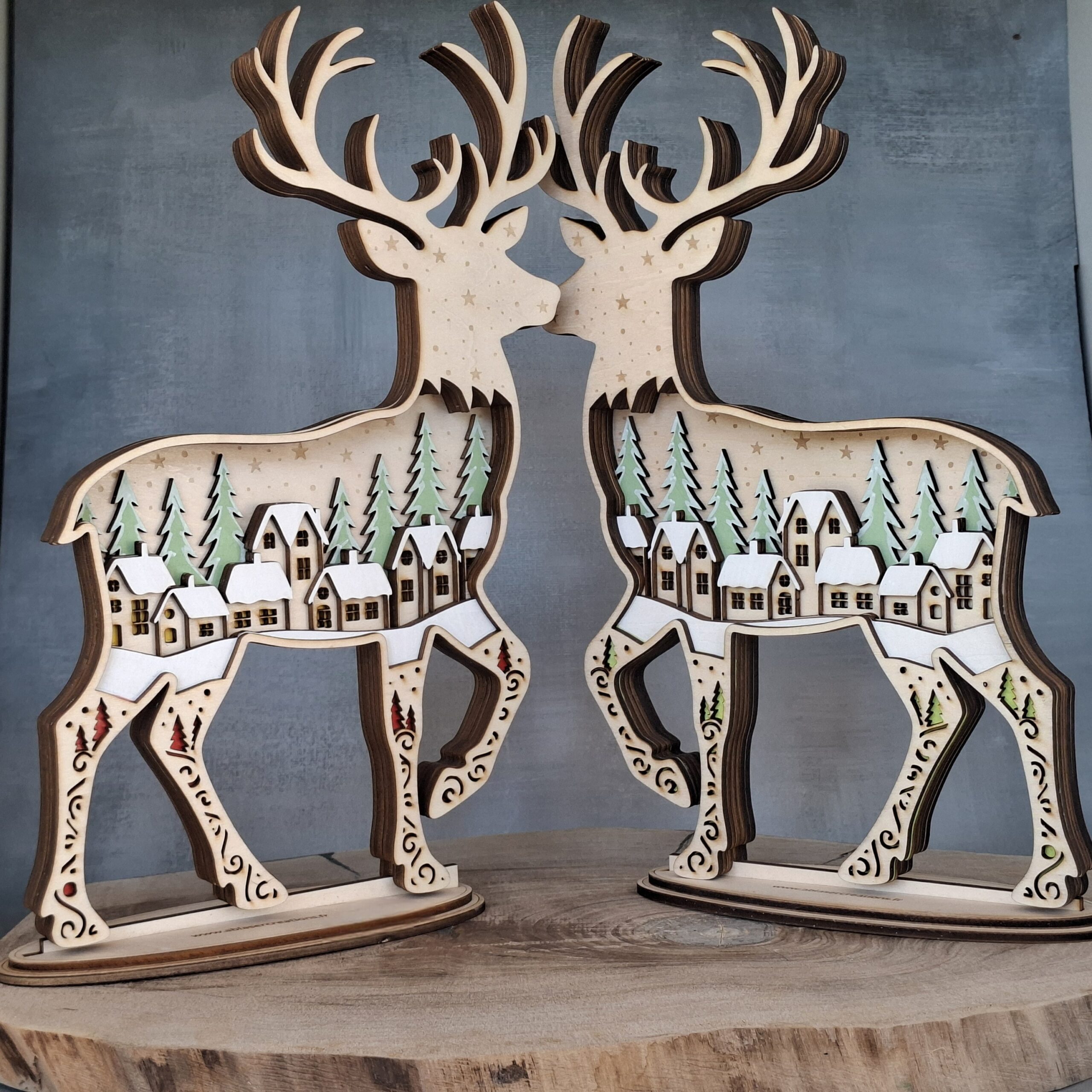 Cerf bois multicouches