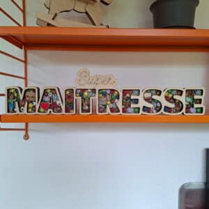 Prénom Super Maitresse bois