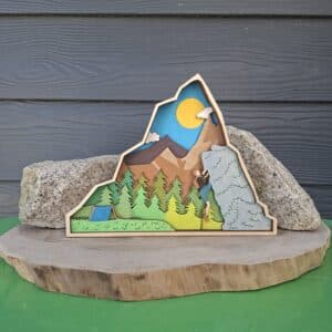 Grimpeur en montagne bois – multicouches