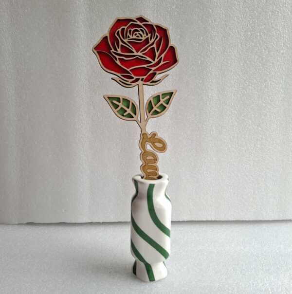 Fleur en bois – LOVE