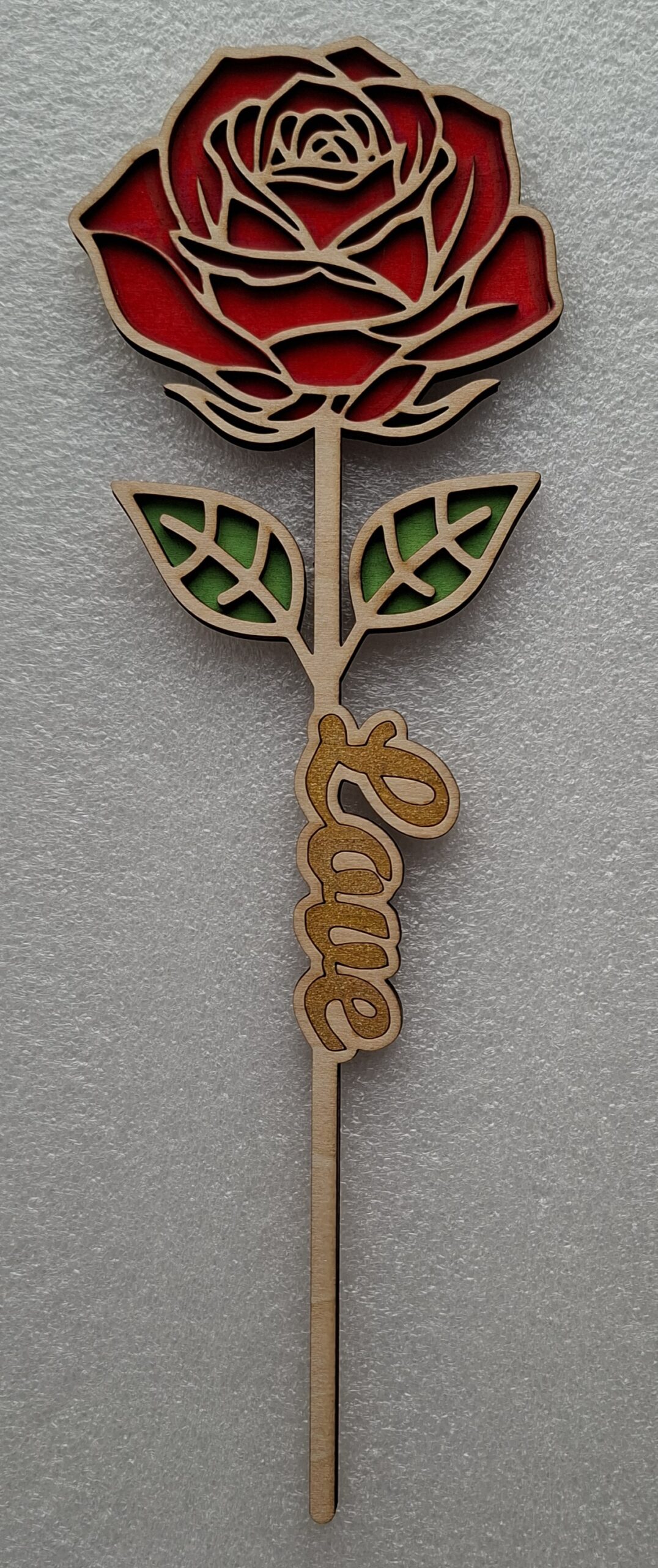 Fleur en bois – LOVE – Image 2