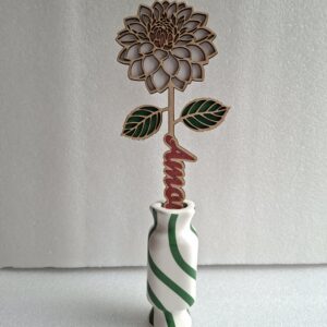 Fleur en bois – Amour