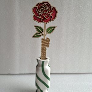 Fleur en bois - Fête des mères - Maman