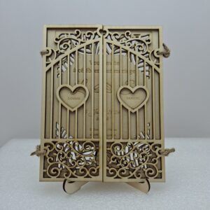 invitation Mariage – Carte en Bois Portail