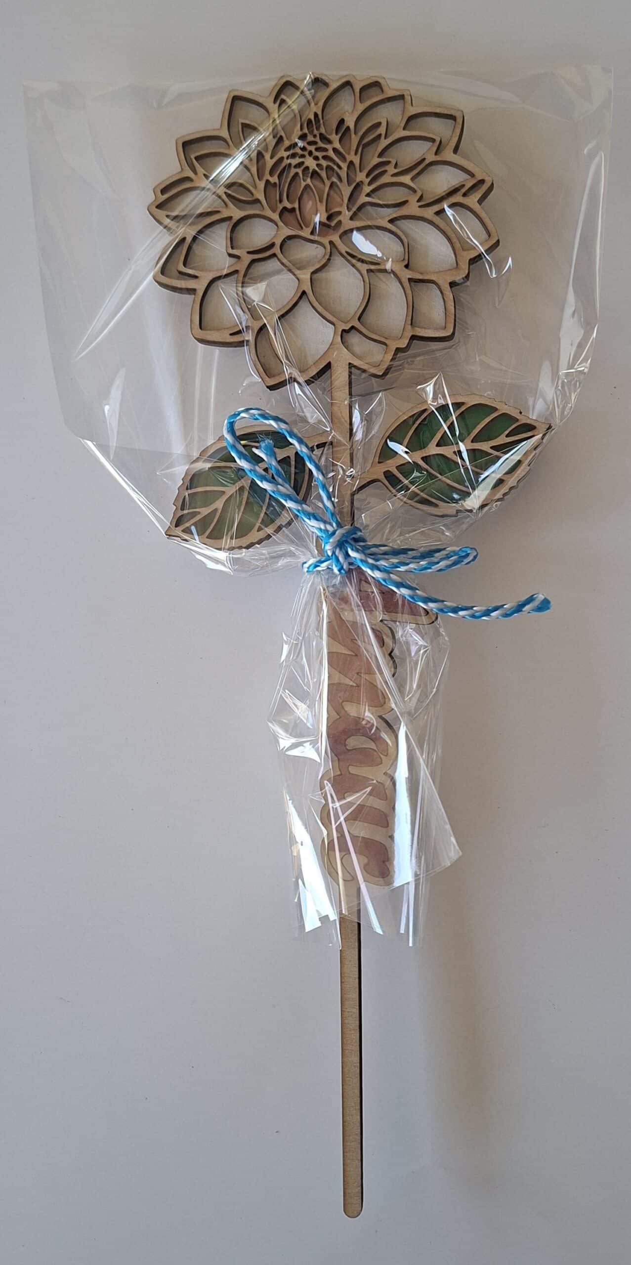 Fleur en bois – Amour – Image 3