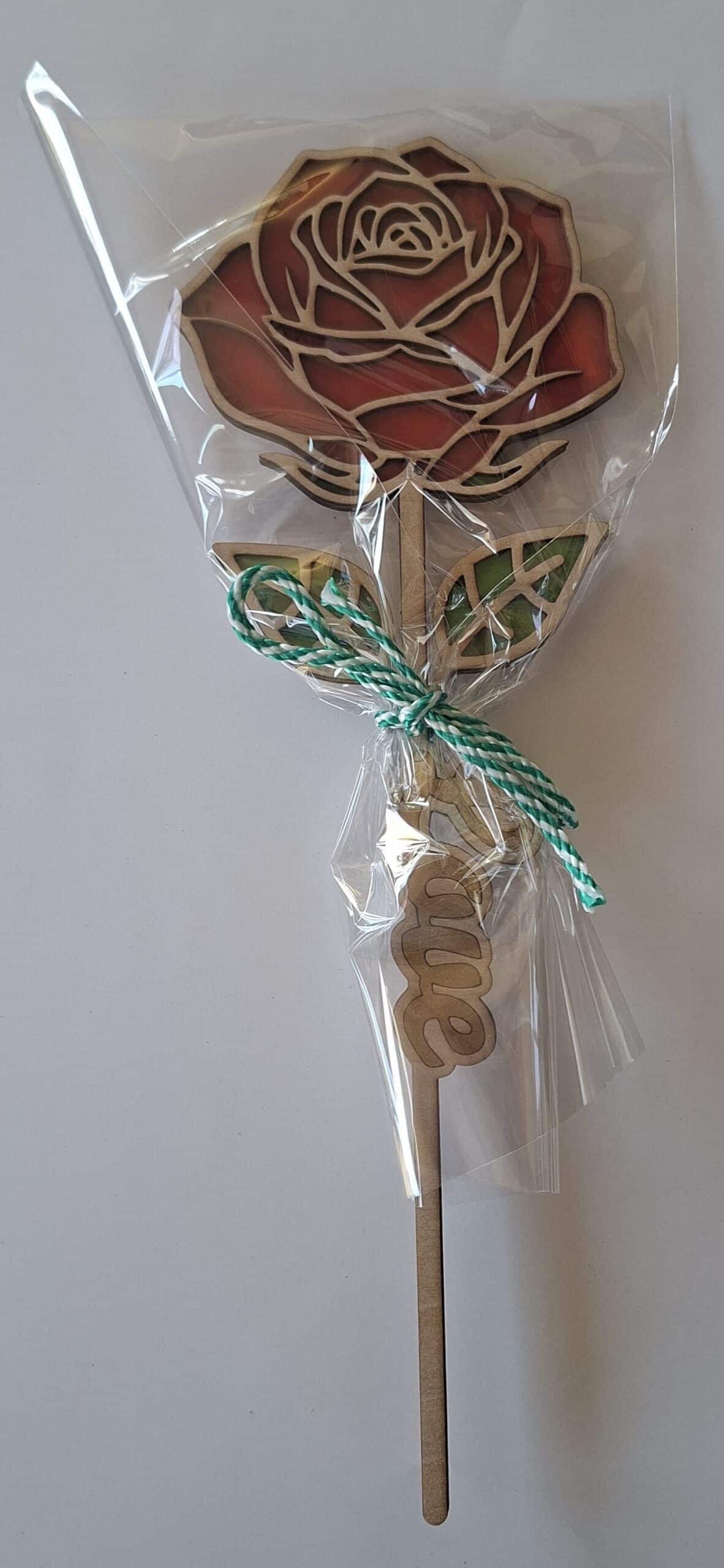 Fleur en bois – LOVE – Image 3