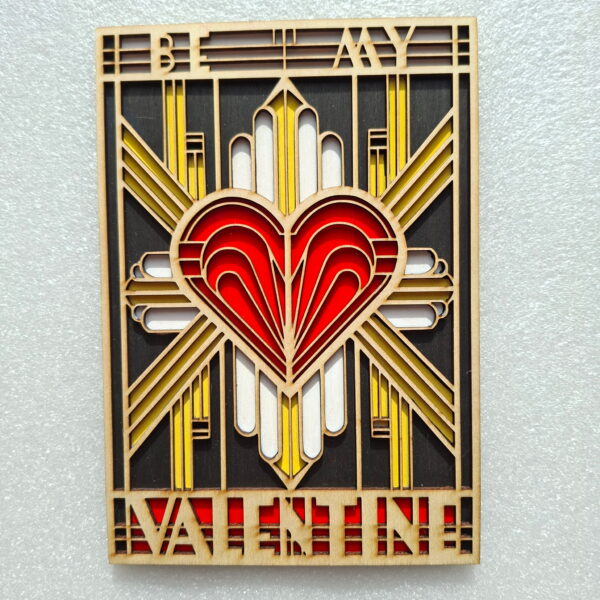 Cadre Valentine décoratif en bois